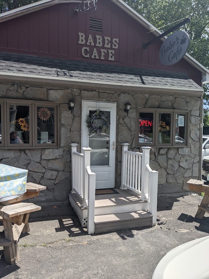 Cohoes cafe storefront on Bedford Street