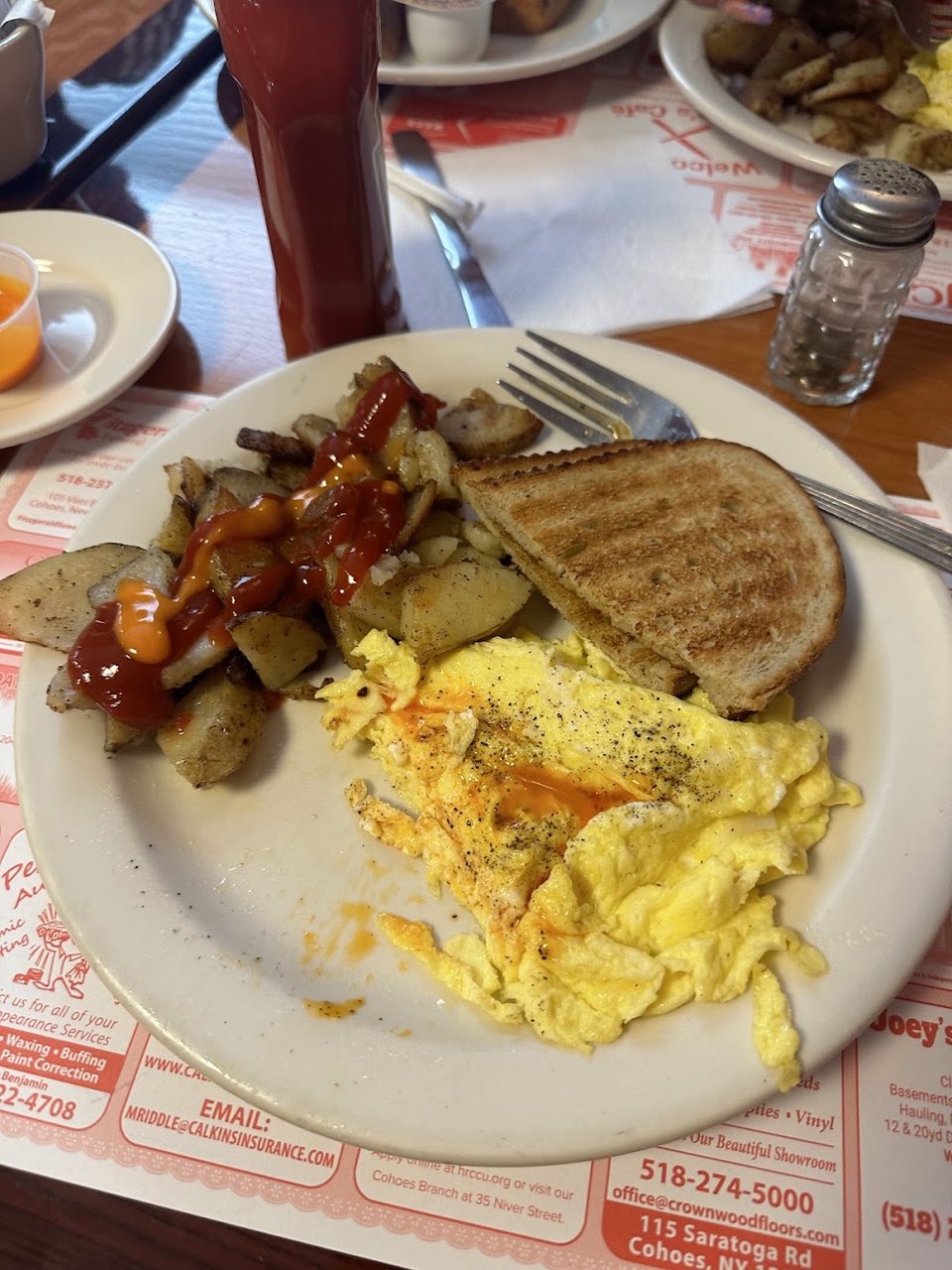 Eggs Toast and Home Fries