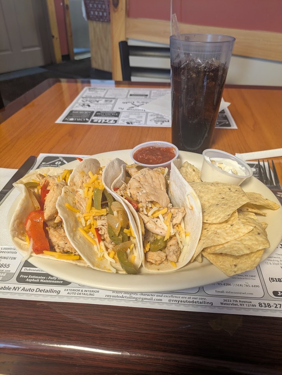 Chicken Fajita Wraps