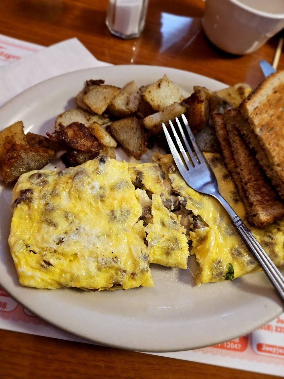 Mushroom and Sausage Omelet